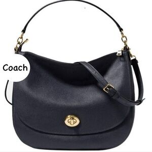 Coach Turnlock Crossbody Hobo Bag